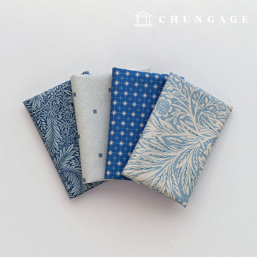 生地パッケージ フラワー さくらんぼ生地チェック千人形 子犬服作り 4種 249