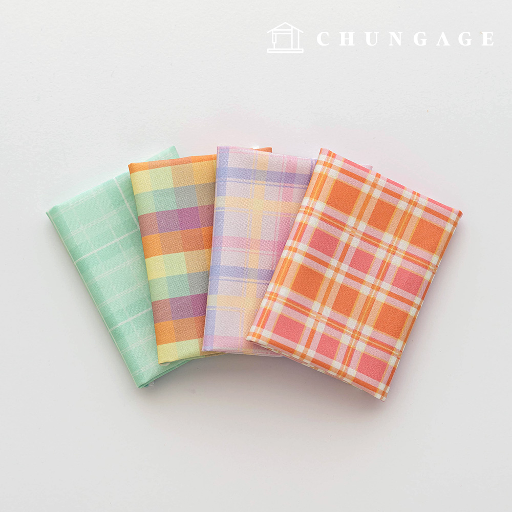 生地パッケージ パステル方言 生地チェック千人形 子犬服作り 4種 255