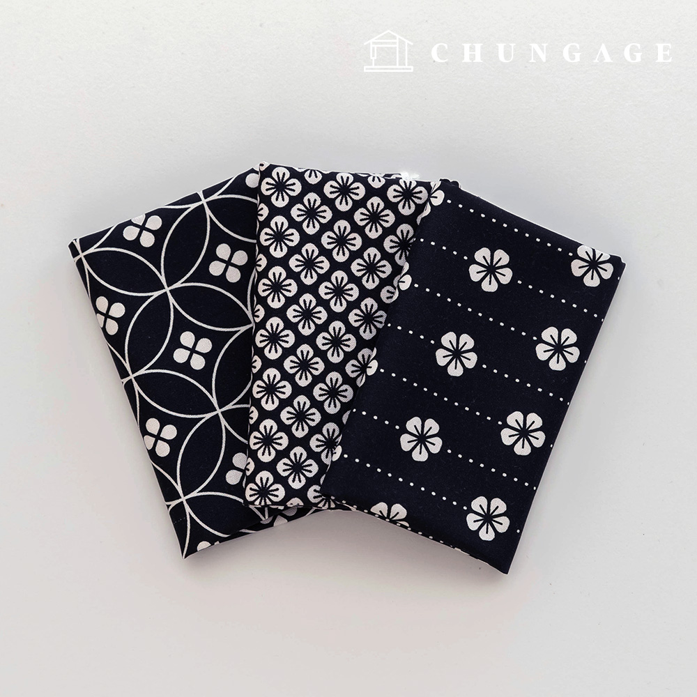 生地パッケージフラワーフェンス生地オリエンタル天人形子犬服作り3種261