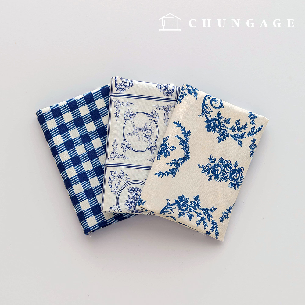 生地パッケージルネッサンス方言ファブリックチェック布人形子犬服作り3種264