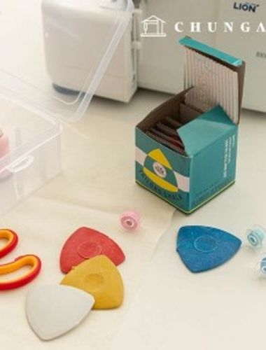 三角裁断用チョーク生地縫製4カラーチョーク10個入り