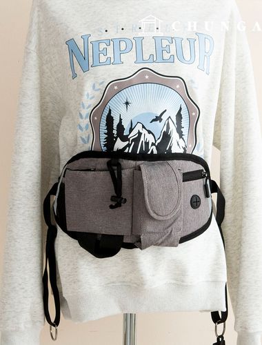 ペットの子犬散歩用ハンズフリーウエストバッグヒップ色