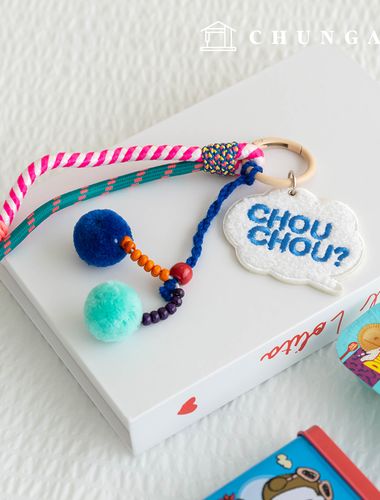 キーリング結び紐キーホルダーキーホルダー人形キーリングハニチュチュ