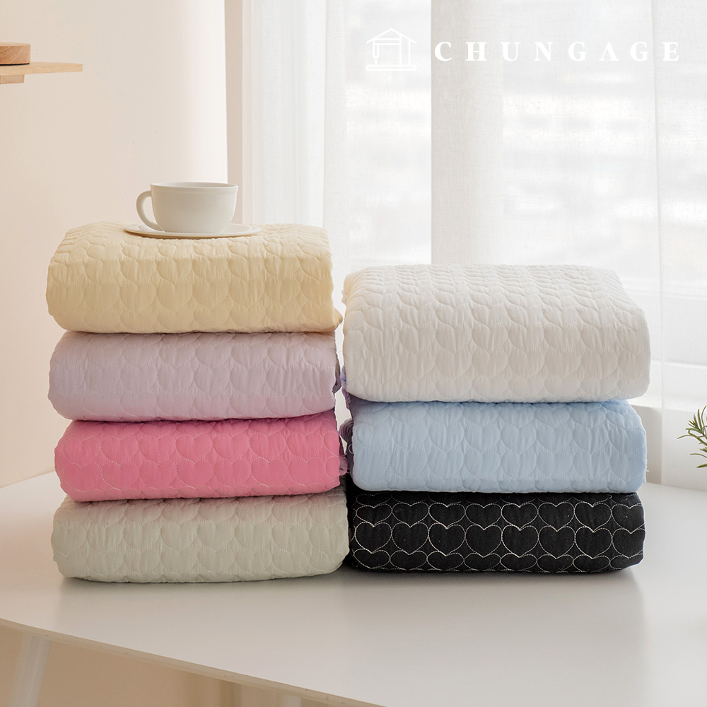 キルティング生地 ハート クォルティング ウォッシング セミマイクロ広幅生地ディアハイジ