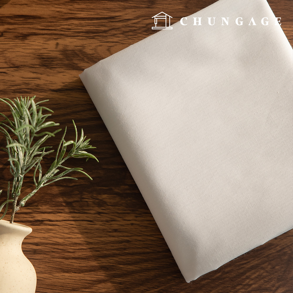 コットンポリ混紡 平織り衣類生地 広幅ピュアシア