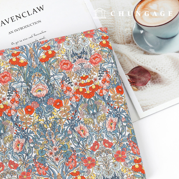 環境にやさしい抗菌抗炎症団E-DTPコットン20カウント紅花の庭園