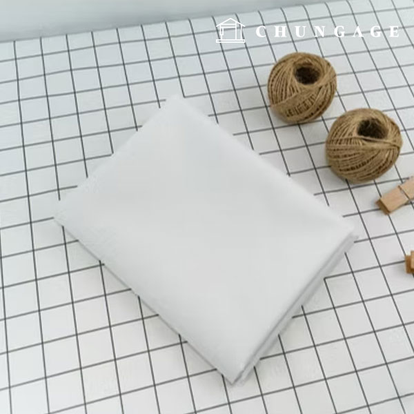 防水布 PU 防水布 150D デュースポ広幅 抗菌ホワイト 130