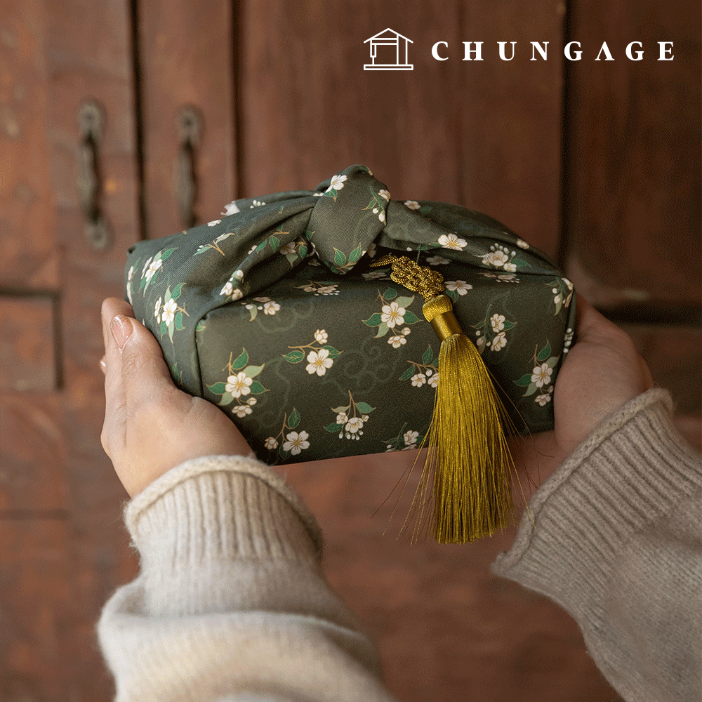 DTP生地綿生地20カウント花柄フラワー生地胆緑梅429