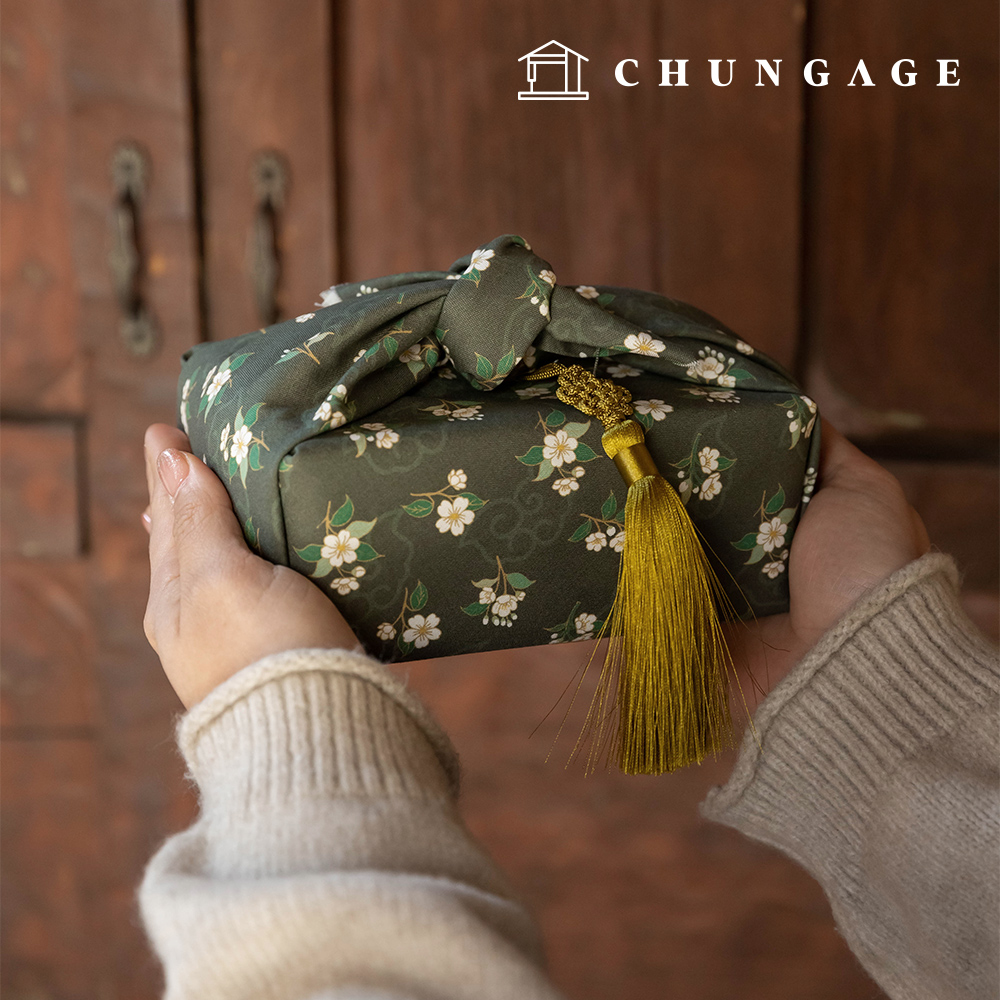 DTP生地綿生地20カウント花柄フラワー生地胆緑梅429