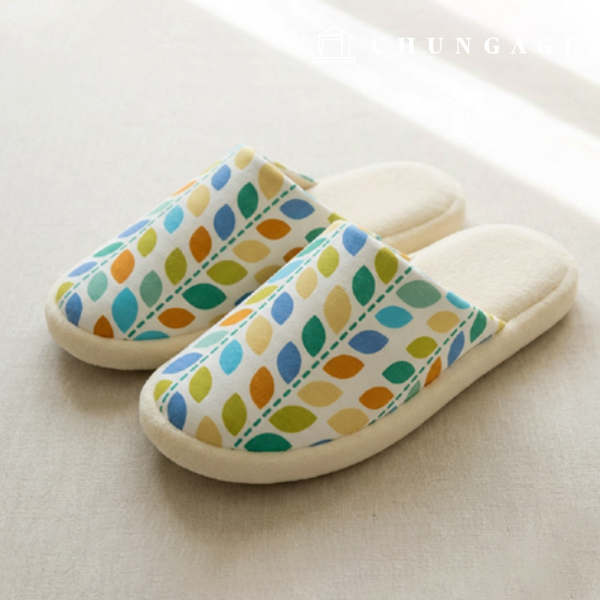 オックスフォード生地葉生地ナチュラルカラーフルリーフ