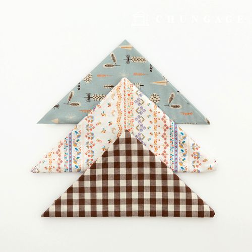 生地パッケージフラワーチェック ヴィンテージ生地花柄