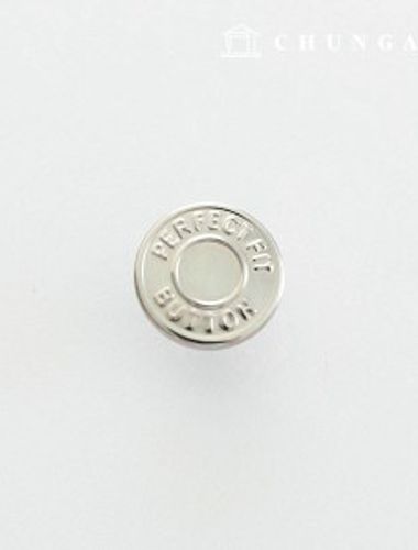 魔術ボタン カチカチ マジック デニム スカート ウエスト調節 減らす 伸ばす 修理ボタン ピン型 A11