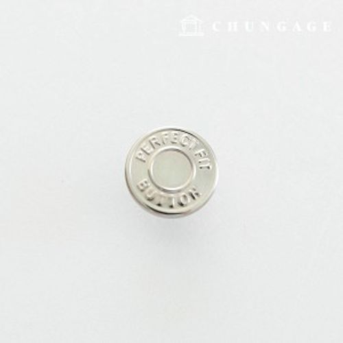 魔術ボタン カチカチ マジック デニム スカート ウエスト調節 減らす 伸ばす 修理ボタン ピン型 A11