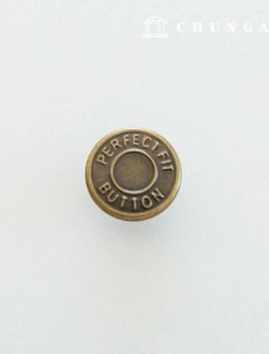 魔術ボタン カチカチ マジック デニム スカート ウエスト調節 減らす 伸ばす 修理ボタン ピン型 A27