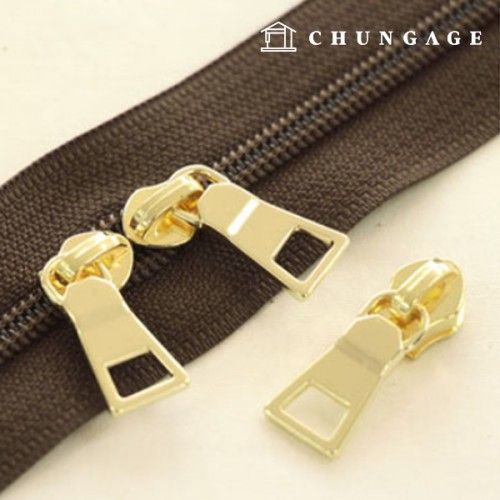 ロールジッパーコイルジッパーホームファッション100cmソリッドダークブラウン71037