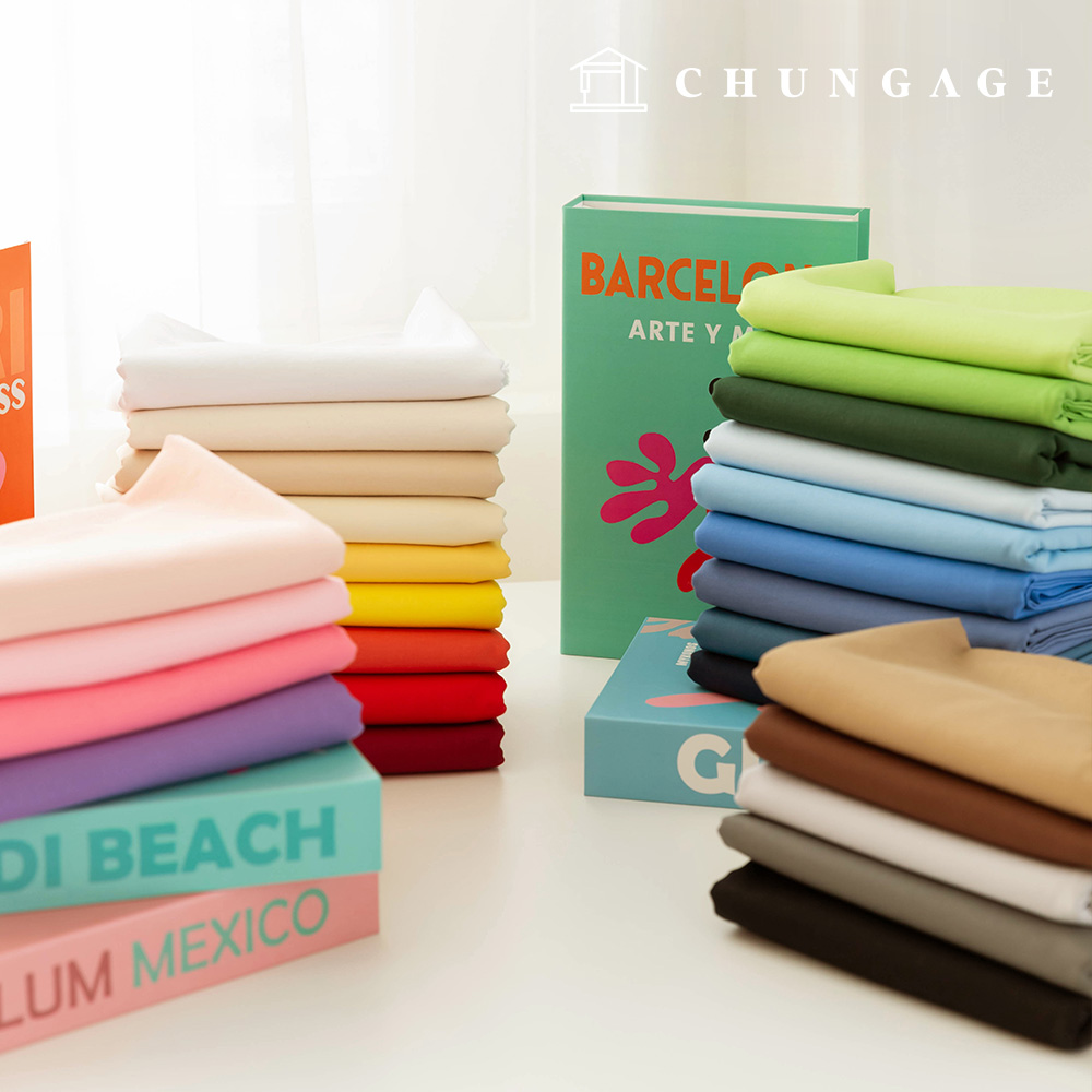 コットン生地 バイオウォッシュ生地 平織り 生地 広幅 コットン 40 カウント ツイルアデル 27種