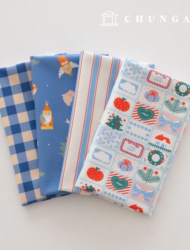 生地パッケージクリスマスの方言生地チェック千人形子犬服