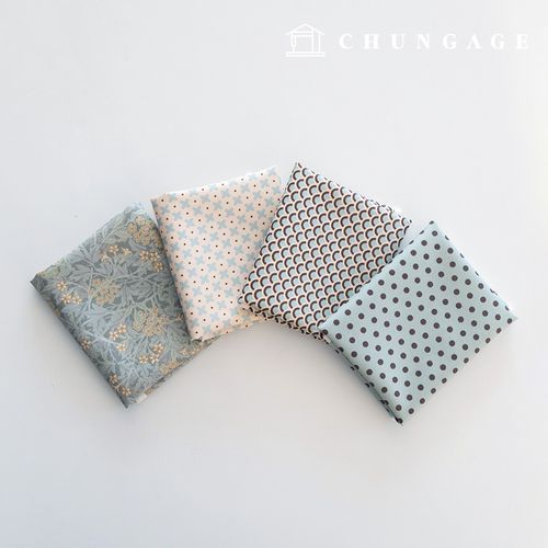 生地パッケージフラワーさくらんぼ生地ドット千人形子犬服作り4種245