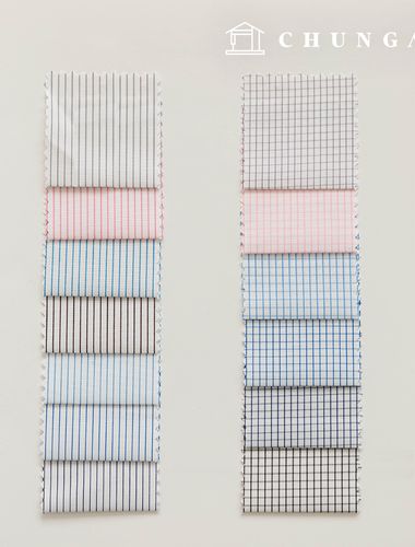 チェックストライプ生地広幅テイラーショップカスタムワイシャツ生地フォーマルウエア衣類布B1 11