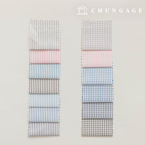 チェックストライプ生地広幅テイラーショップカスタムワイシャツ生地フォーマルウエア衣類布B1 11