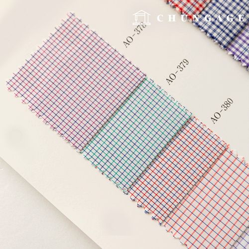 チェック生地広幅テイラーショップカスタムワイシャツ生地フォーマルウエア衣類布B1 30