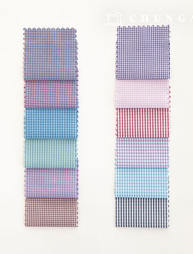 チェック生地広幅テイラーショップカスタムワイシャツ生地フォーマルウエア衣類布B1 31