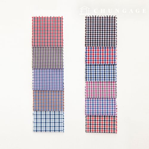 チェック生地広幅テイラーショップカスタムワイシャツ生地フォーマルウエア衣類布B1 32