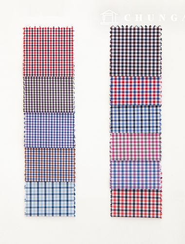 チェック生地広幅テイラーショップカスタムワイシャツ生地フォーマルウエア衣類布B1 32