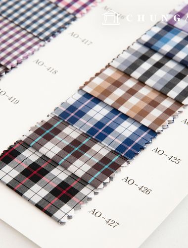 チェック生地広幅テイラーショップカスタムワイシャツ生地フォーマルウエア衣類布B1 33