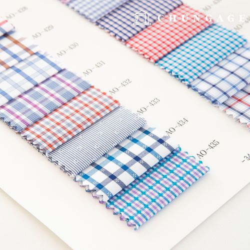 チェックストライプ生地広幅テイラーショップカスタムワイシャツ生地フォーマルウエア衣類布B1 34