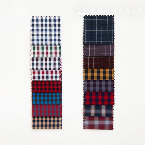 チェック生地広幅テイラーショップカスタムワイシャツ生地フォーマルウエア衣類布B1 38