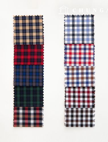 チェック生地広幅テイラーショップカスタムワイシャツ生地フォーマルウエア衣類布B1 39