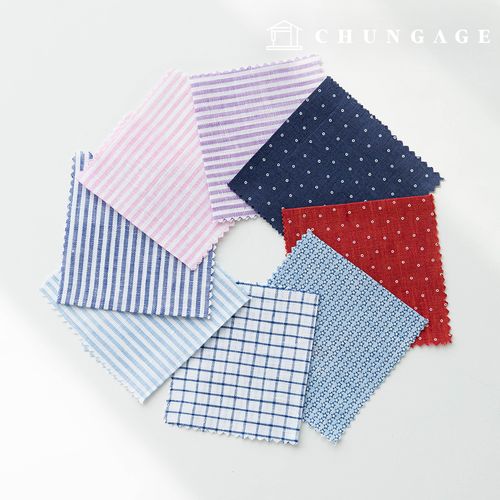 チェックストライプドット生地広幅テーラーショップカスタムシャツ生地リネンフォーマルウエア衣類布L1 03 04