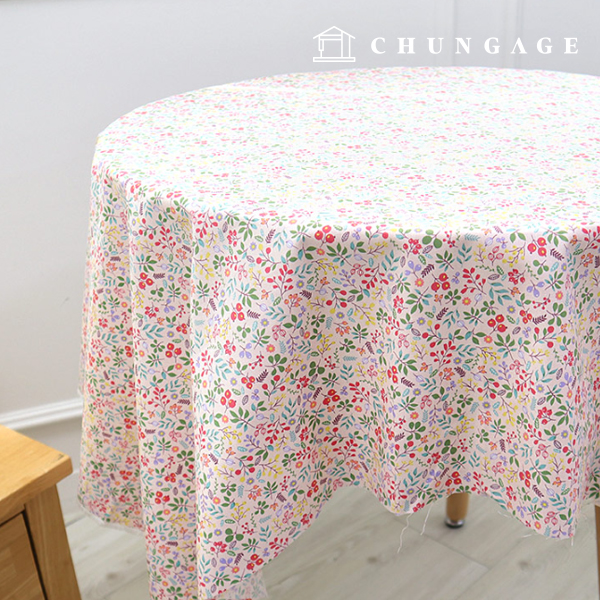 綿生地フラワー花柄パタン生地20カウントモリーフラワー3種9533