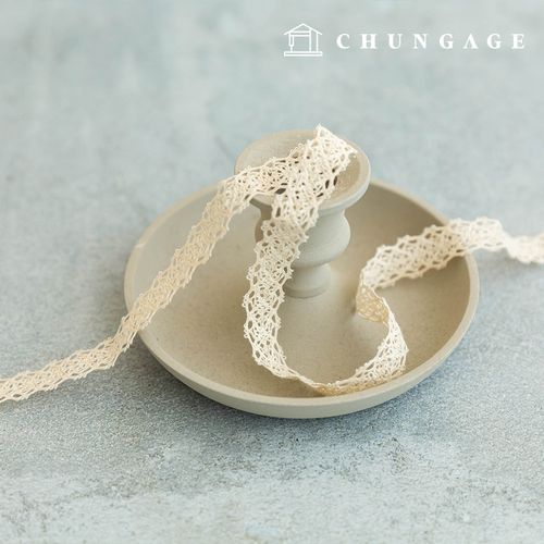 コットンレース生地リボンメッシシーポントーションレース布PS-001