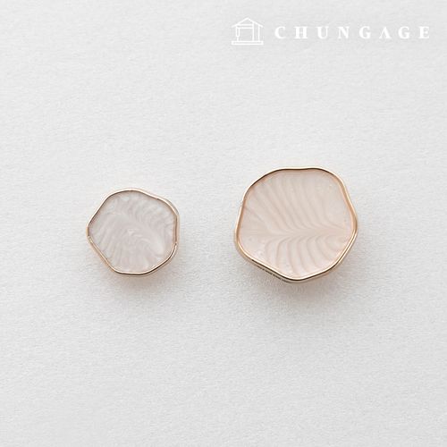 モダンアイボリー金属ボタン服を作る