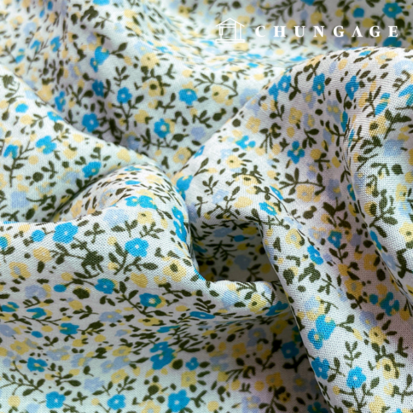 レーヨン生地60カウントアサ花柄フラワーパタン生地フラワーワルツ9477