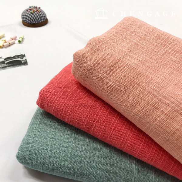 リネンガーゼ生地 平織りスラブガーゼ 3種 1301