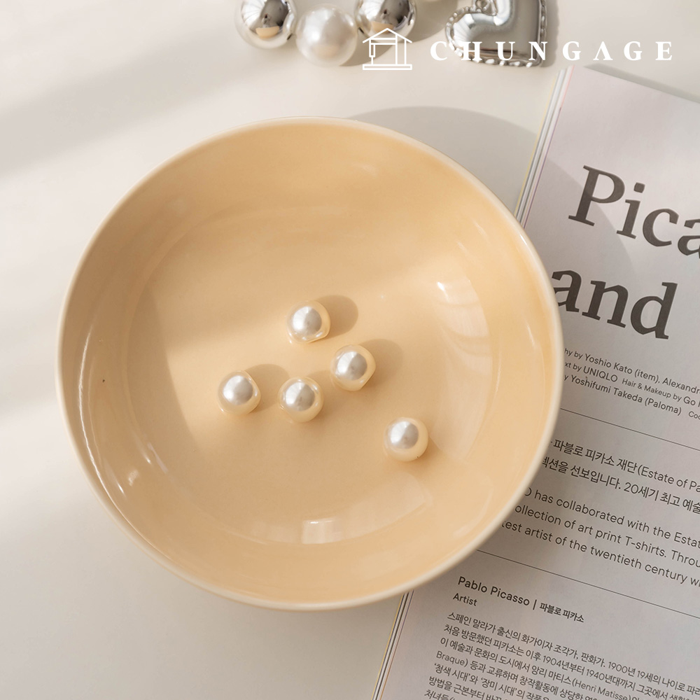 真珠ボタン 5個 ヴィンテージ金具コート ジャケットボタン 真珠丸 12mm