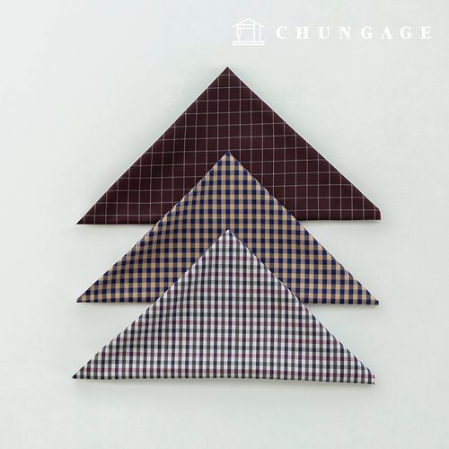 生地パッケージ チェックグラスチェック スパンザトゥリ生地彫刻布 人形子犬服作り 3種 A 24