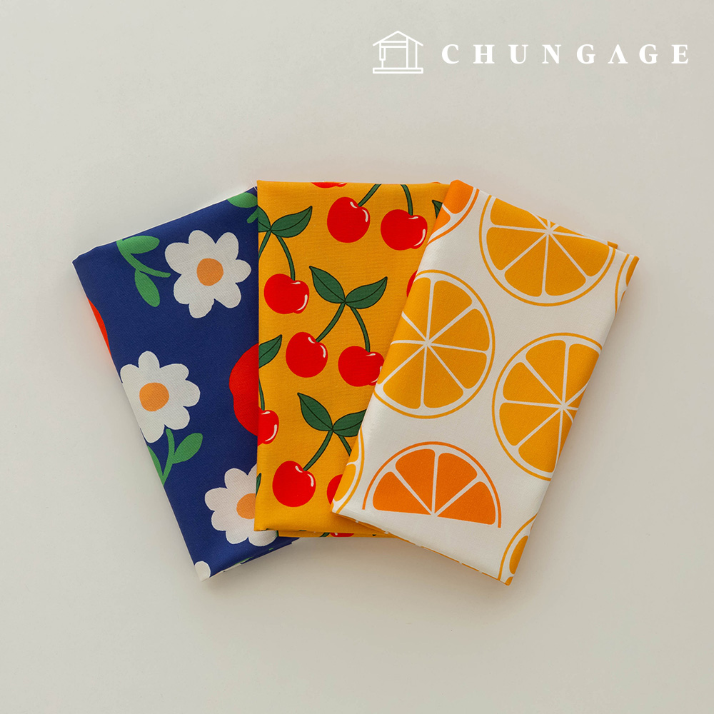 生地パッケージフラワーフェチファブリックフルーツ布人形子犬服作り3種278