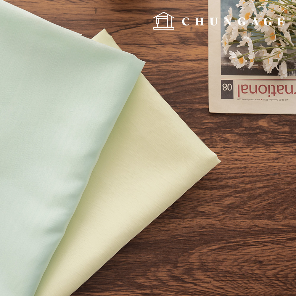 韓服生地ポリスラブ 平織り シルク 保磁器