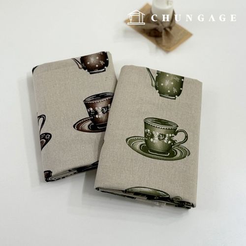 リネン生地 11 カウント 両面 ビンテージ生地 広幅 ビンテージカフェ 2種