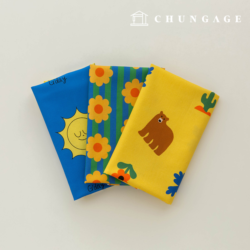 生地パッケージフラワーフェチファブリッククマの千人形犬の服を作る3種274