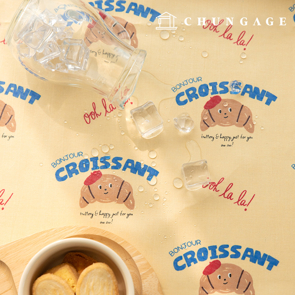 防水布キャラクターラミネート防水布TPUクロワッサン