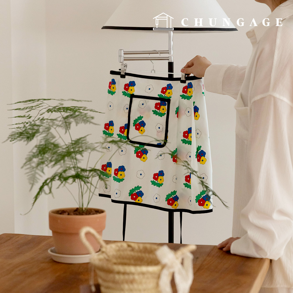 綿生地花柄フラワー生地20カウントプチコ433