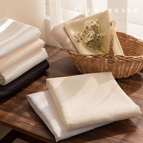 ポリ生地ドビーガードワッフルエンボ広幅生地パティナ8種