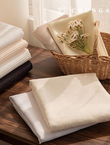 ポリ生地ドビーガードワッフルエンボ広幅生地パティナ8種