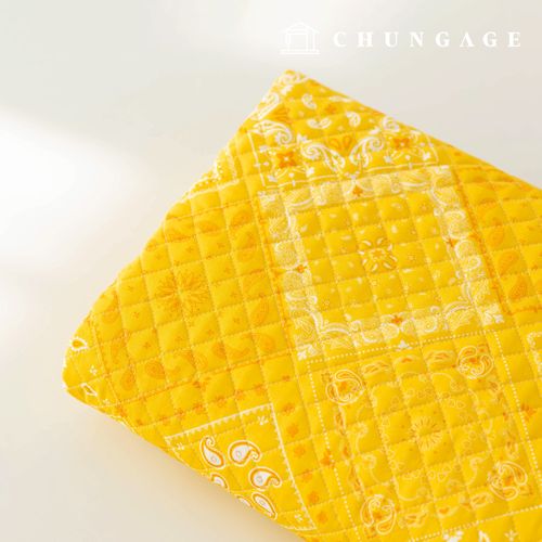 キルティング生地コットン20カウントDTPビンテージペイズリー