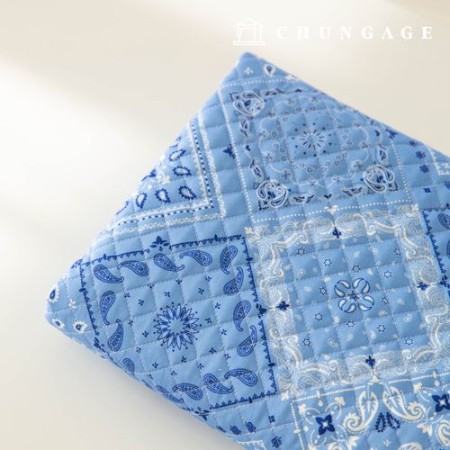 キルティング生地コットン20カウントDTPビンテージペイズリー